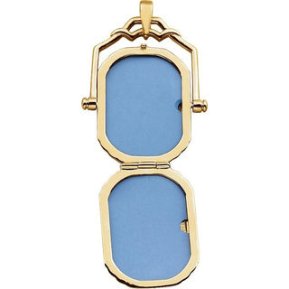 14K Yellow Swivel Locket