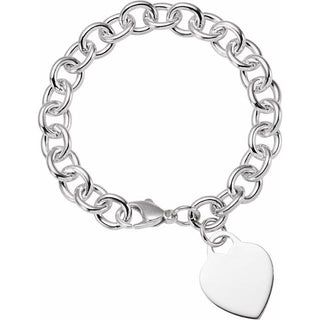 9.75 mm Heart Charm Bracelet