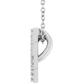 14K White 1/10 CTW Natural Diamond Star of David 16-18" Necklace