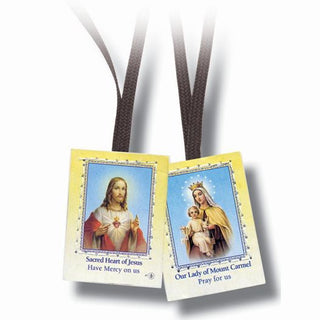 Brown Scapular No Lamination with 28" Br Cord 20-Pack