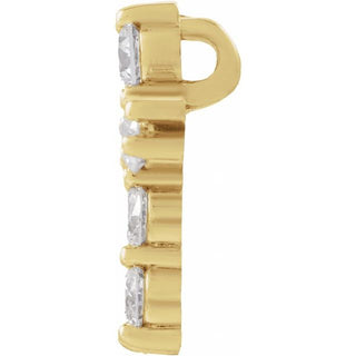 14K Yellow 1/4 CTW Lab-Grown Diamond Pendant