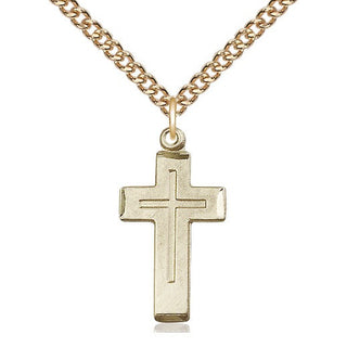 14kt Gold Cross Medal