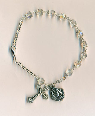 3-Pack - Bracelet - 6mm Clear - Double Capped