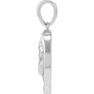 Platinum 22x15 mm Athena Pendant
