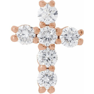 14K Rose 1/4 CTW Lab-Grown Diamond Pendant