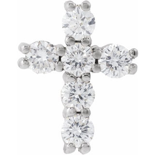 14K White 1/4 CTW Lab-Grown Diamond Pendant