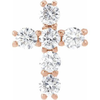 14K Rose 1/3 CTW Lab-Grown Diamond Pendant