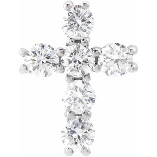 14K White 1/3 CTW Lab-Grown Diamond Pendant