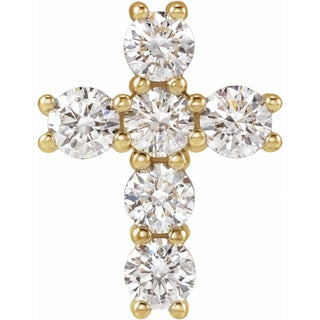 14K Yellow 1/2 CTW Lab-Grown Diamond Pendant