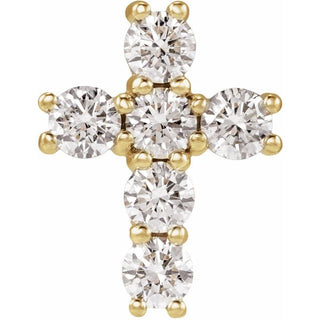 14K Yellow 3/4 CTW Lab-Grown Diamond Pendant