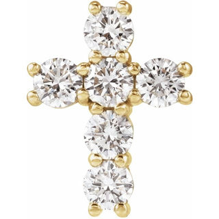 14K Yellow 9/10 CTW Lab-Grown Diamond Pendant