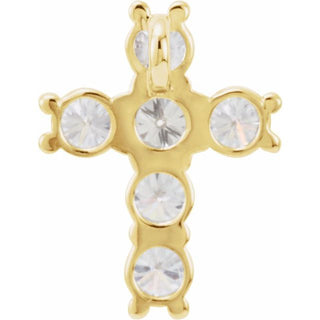 14K Yellow 9/10 CTW Lab-Grown Diamond Pendant