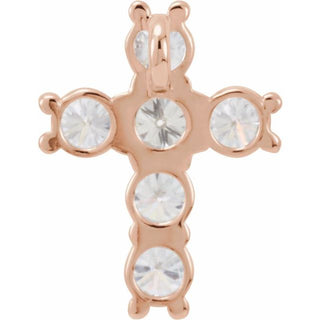 14K Rose 3/4 CTW Lab-Grown Diamond Pendant