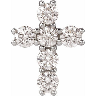 14K White 1/2 CTW Lab-Grown Diamond Pendant