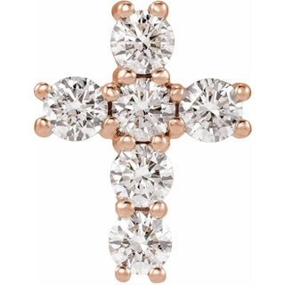 14K Rose 3/4 CTW Lab-Grown Diamond Pendant