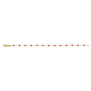 1.6 mm Enamel Bead Paperclip-Style Chain