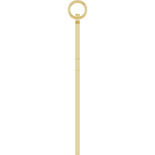 14K Yellow Cross Pendant