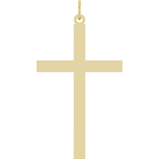 14K Yellow Cross Pendant