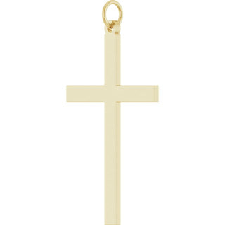 14K Yellow Cross Pendant