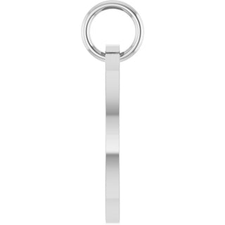 Sterling Silver Faith Over Fear Disc Pendant
