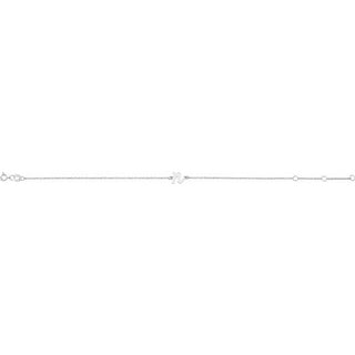 14K White Initial N 6 1/2-7 1/2" Bracelet