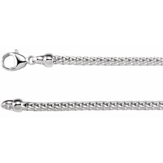 7 Inch Solid Foxtail Chain Bracelet Sterling Silver