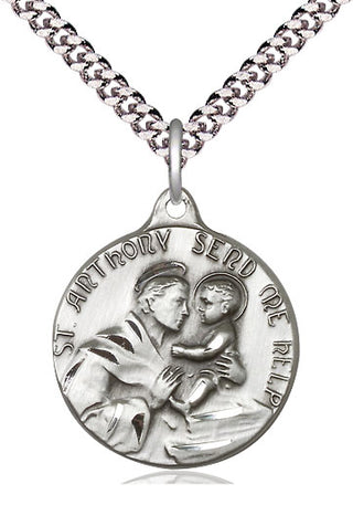 Sterling Silver Saint Anthony Medal Catholic Jewelry