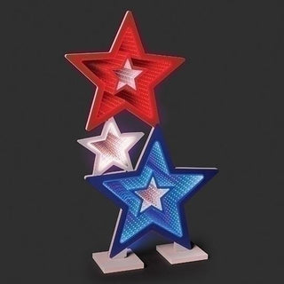 23.5-Inch Led Patriotic 3 Stars Eternity Lights