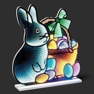 18-Inch Led Bunny With Basket Table Decor - Eternity Light