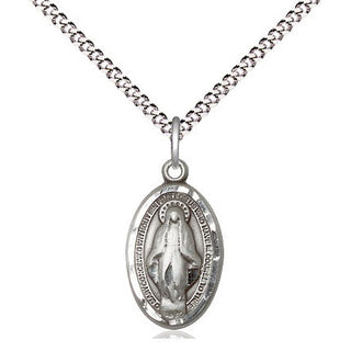 Pewter Miraculous Medal Religious Jewelry