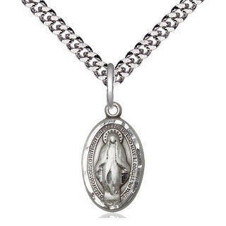 Pewter Miraculous Medal Religious Jewelry