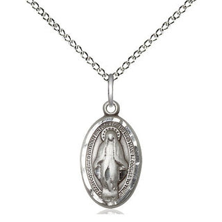 Sterling Silver Miraculous Medal Religious Jewelry