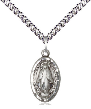 Sterling Silver Miraculous Medal Religious Jewelry