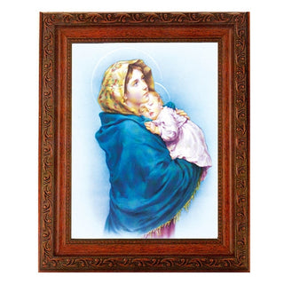 Our Lady Of The Street In Ornate Wood Frame 10" X 12"