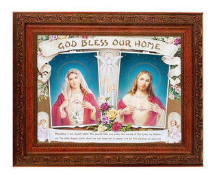 Shj-Ihm House Blessng In Ornate Wood Frame 8X10 Print