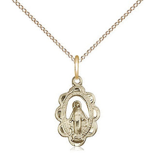 14kt Gold Filled Miraculous Medal Religious and Catholic Jewelry