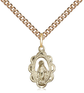 14kt Gold Filled Miraculous Medal Religious and Catholic Jewelry