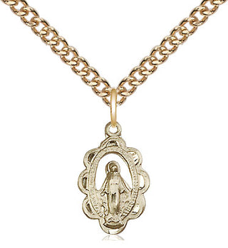 14kt Gold Miraculous Medal