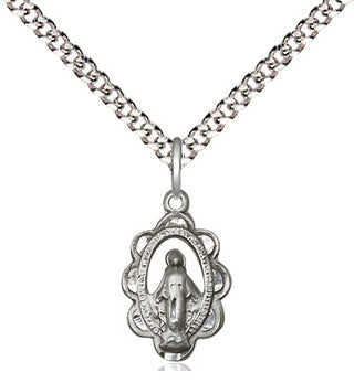Pewter Miraculous Medal Religious and Catholic Jewelry