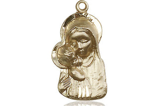 14kt Gold Filled Madonna & Child Medal