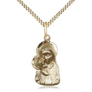 14kt Gold Filled Madonna & Child Medal Religious Jewelry
