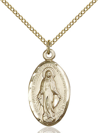 14kt Gold Filled Miraculous Medal Catholic Jewelry