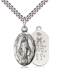 Sterling Silver Miraculous Medal Catholic Jewelry