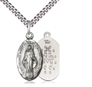 Sterling Silver Miraculous Medal Catholic Jewelry