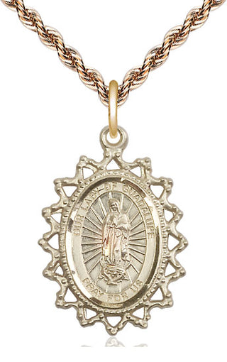 14kt Gold Filled Our Lady of Guadalupe Medal Catholic Jewelry
