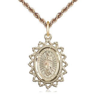 14kt Gold Our Lady of Guadalupe Medal