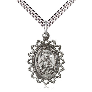 Pewter Our Lady of Perpetual Help Medal | Large
