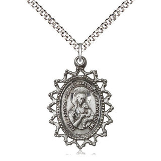 Pewter Our Lady of Perpetual Help Medal | Large