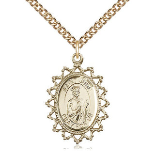 14kt Gold Saint Jude Medal