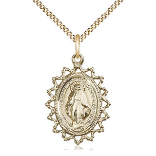 14kt Gold Filled Miraculous Medal Catholic Jewelry